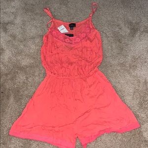 Pink casual romper